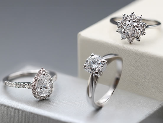 Solitaires avec diamant de synthèse